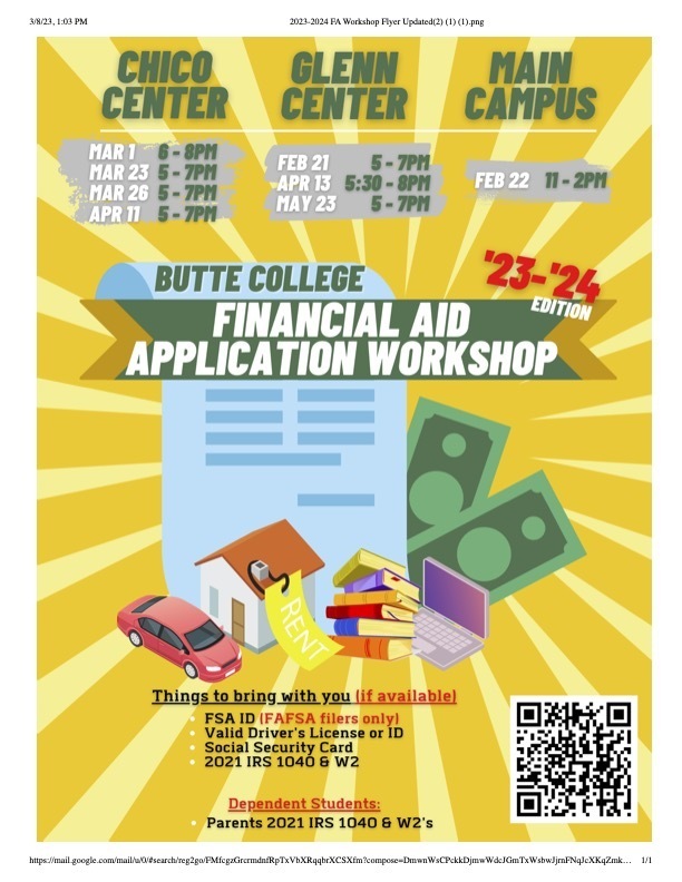Financial Aid Workshop - Butte College
